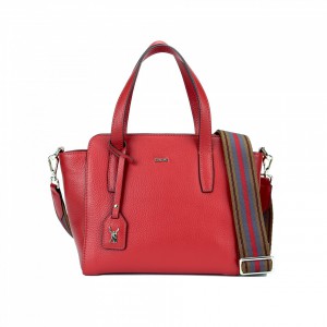 5028 PEBBLE LEATHER MINI ZIPPER TOTE