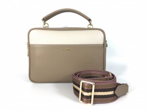5025 PEBBLE LEATHER TOP-HANDLE DOUBLE ZIP CAMERA BAG