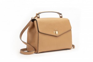 12001 PEBBLE LEATHER TOP-HANDLE SATCHEL 
