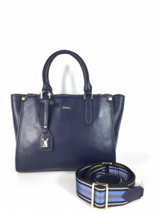 5027 PEBBLE LEATHER TOP-HANDLE ZIPPER TOTE
