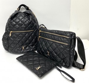 C1904006 QUILTED NYLON 3-PIECE SET